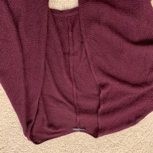 Brandy Melville maroon open cardigan